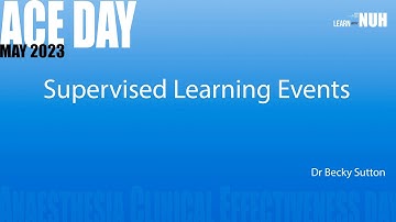 Supervised Learning Events