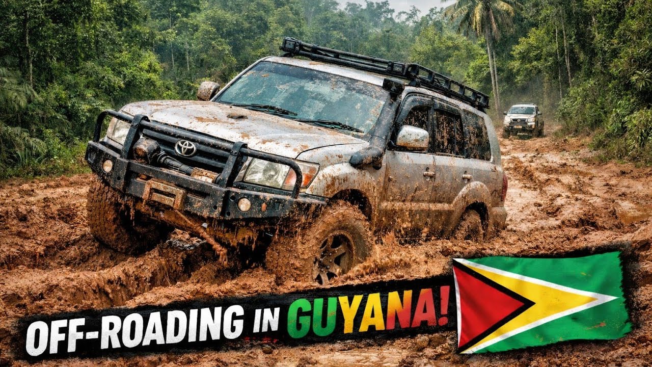 Navigating  forgotten roads of Guyana : off-road challenge Omai to Sherima Crossing  #2026 #fyp 