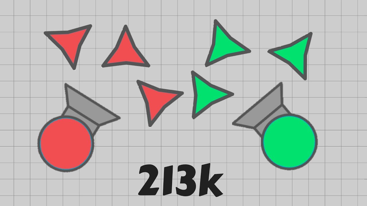 Diep.io - The Struggle is Real | Mega Trapper 213k (4TDM)