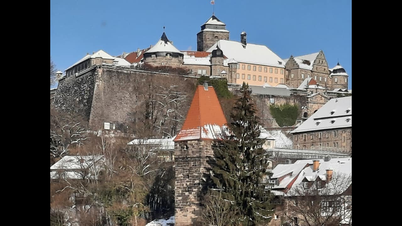 Kronach und Umgebung im Schnee :  Winter 2021 / Kronach et ses environs sous la neige : hiver 2021