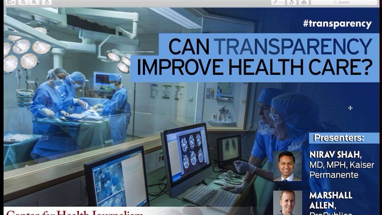 Webinar: Can Transparency Improve Health Care Quality? - YouTube