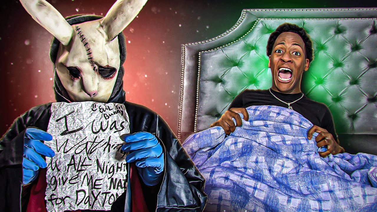 I Caught The EVIL BUNNY Watching Me While Sleep & He Left A Note !