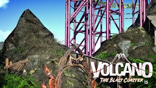 Volcano - The blast coaster recreation - Episode 15 - Planet Coaster