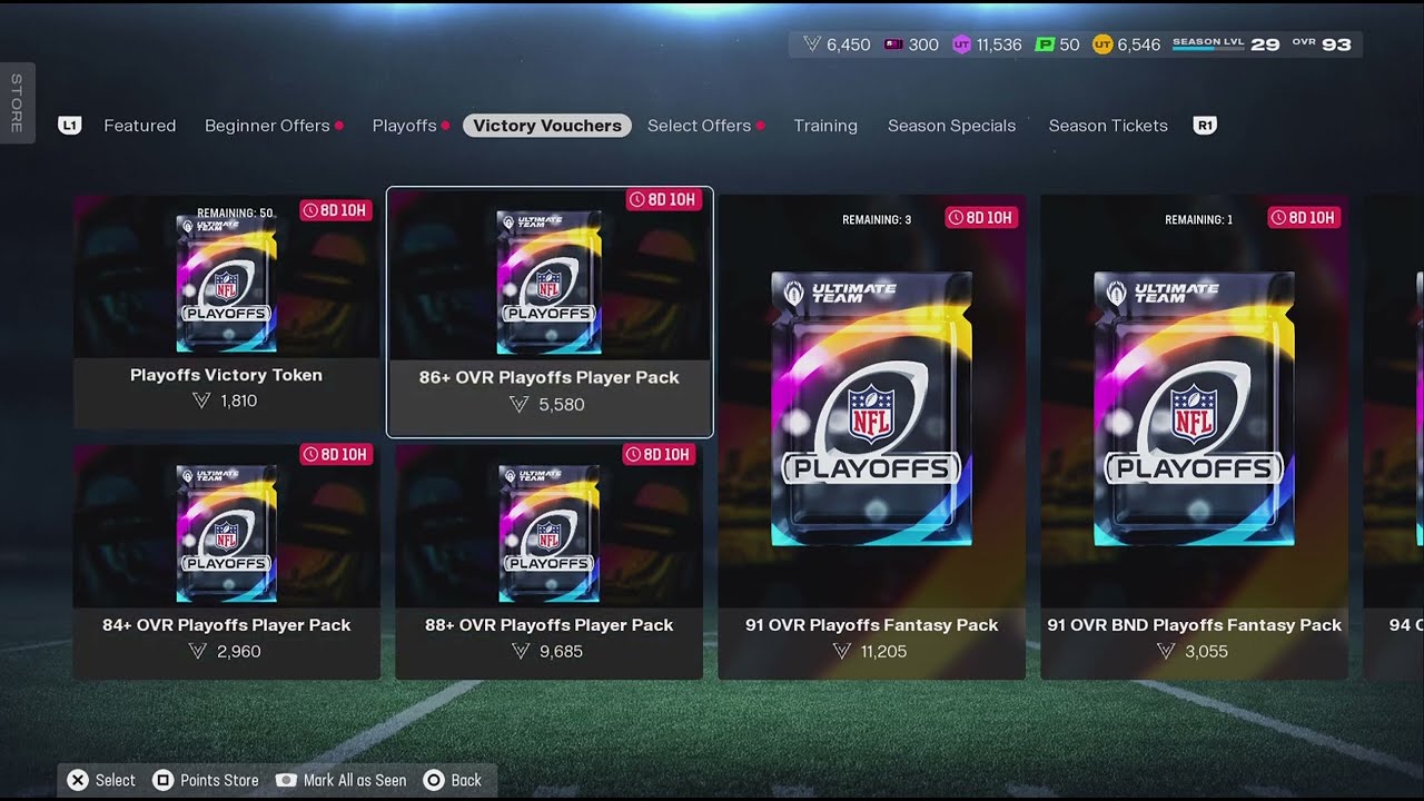 New 91 OVR BND Playoffs Fantasy Pack Madden NFL 26 Ultimate Team 