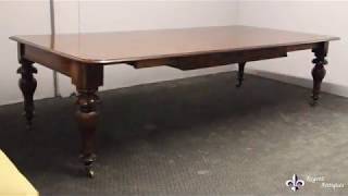 Antique 10ft William IV Mahogany Extending Dining Table