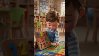 Baby Learning Numbers 1 to 5 🧸 | 3D Number Puzzle Animation for Kids