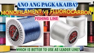 MONO vs FLUORO - MGA KATANGIAN AT PAGKAKAIBA | WHICH IS BEST USE AS LEADER LINE