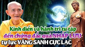 Kinh điển và hành trì tu tập đến chứng đắc quả nhập lưu tự lực vãng sanh. Ht. Thích Giác Khang