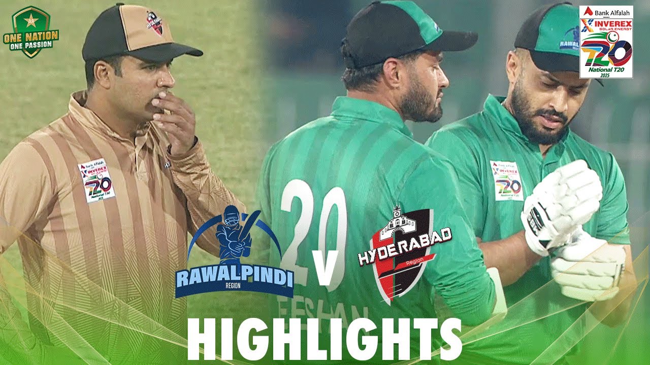 Full Highlights Rawalpindi vs Hyderabad Match 24 National T20 Cup
