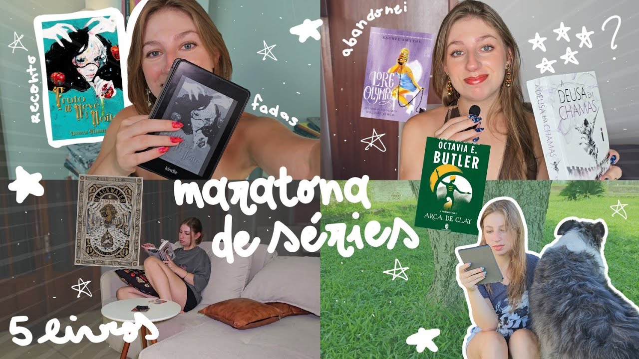 maratona lendo séries de livros: iniciando, terminando e abandonando séries 