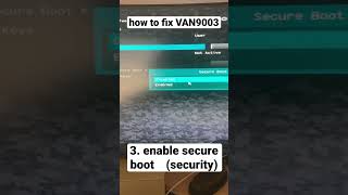 how to fix valorant error van9003 on an asrock motherboard (usa) #shorts #valorant #van9003 #asrock