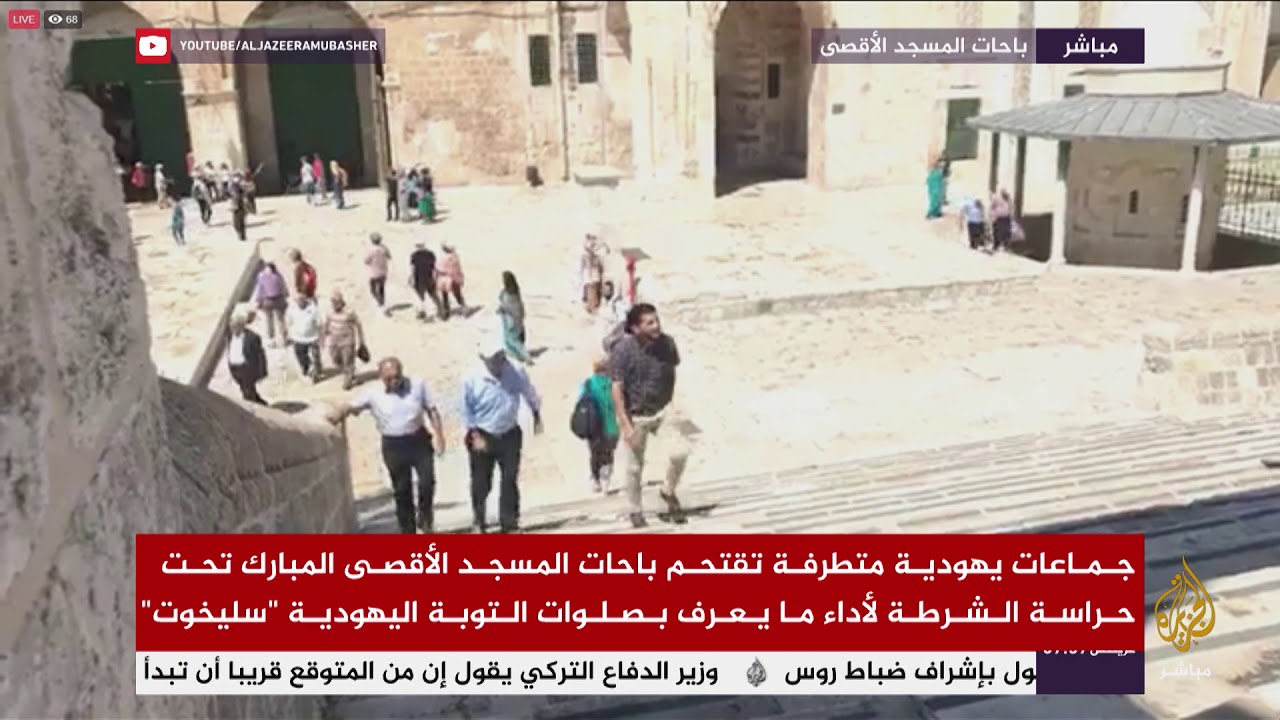 جماعات يهودية متطرفة تقتحم باحات المسجد الأقصى