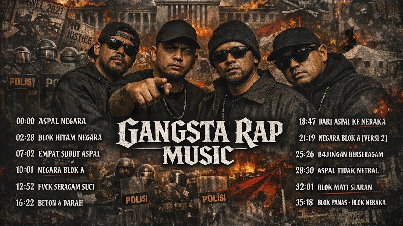 GANGSTA RAP | LAGU RAP INDONESIA | KRITIK PEMERINTAH | HIP HOP INDONESIA | KOMPILASI LAGU RAP INDO