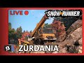 Live 🔴 | Místo řidiče jsem jeřábník | Snowrunner #87 - Zurdania