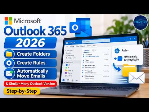 Microsoft Outlook 365 2026 Membuat Folder, Aturan & Memindahkan Email Secara Otomatis & Fitur Ser...