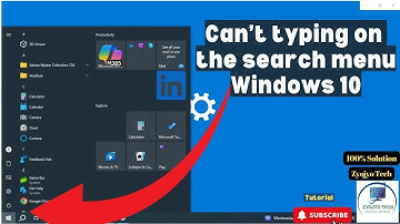 How to fix Search bar not working windows 10 | Can