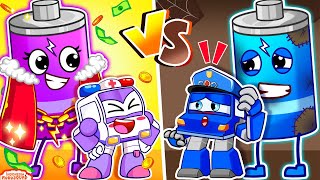 💰 Kaya vs Miskin 👨‍👩‍👧 Belajar Hidup Sederhana dari Kartun Edukasi Anak | RoboSquad Kartun Kids
