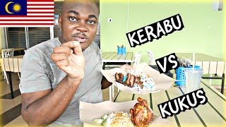 Nigerian trying 2 Favorite Malaysian Foods (NASI KUKUS Vs NASI KERABU) - Which tastes better?