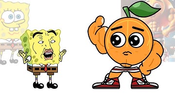 SpongeBob Kills Italian Brainrot Characters - Part 12 | SpongeBob Squarepants