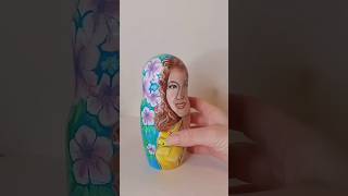 Portrait on a matryoshka doll from the photo / Matreshka / Russian dolls