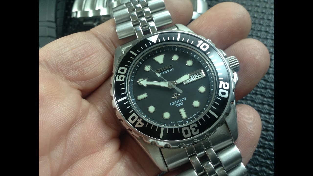 Vintage Seiko Divers kinetic 5M23-6B50 - YouTube