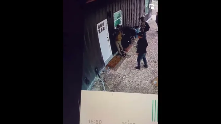 illegal immigrants trying to break into a ranch house in Edwards County, TX caught on CCTV