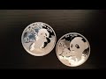 10 yuan panda 2020 vs 2019  beautiful chinese silver coins