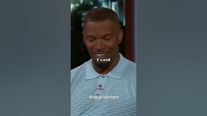 Jamie Foxx Impersonates Denzel Washington