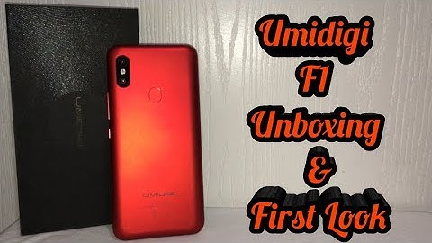 Umidigi F1 Unboxing & First Look!!!