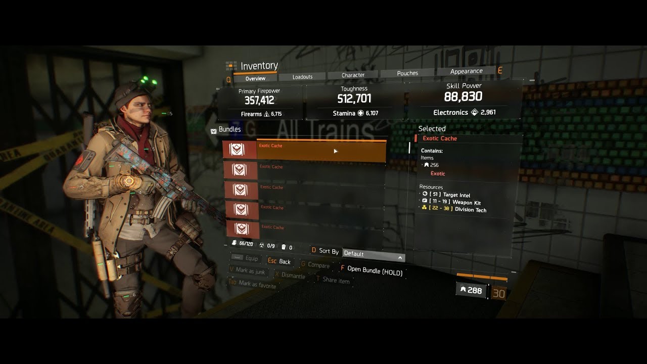 Tom Clancy's The Division Exotic Cache Collection with Striker 1.8.3 Fang Shield