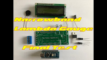 New improved Arduino Lambda Air Fuel AFR Gauge Final Test.