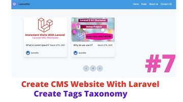 Create CMS Website with Laravel Statamic #7 Create Tags Taxonomy
