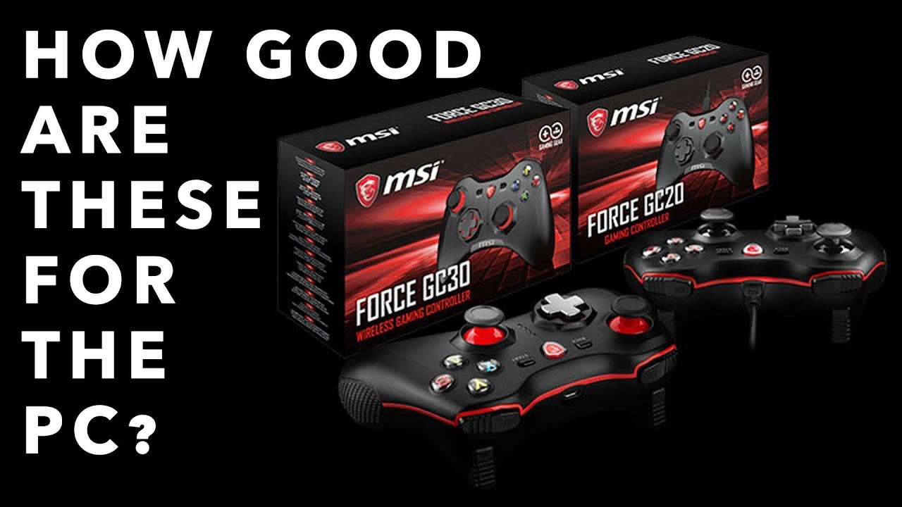 Minder dan Kust Bevriezen MSI Force GC20 Wired & GC30 Wireless Controllers - Do YOU need them? -  YouTube