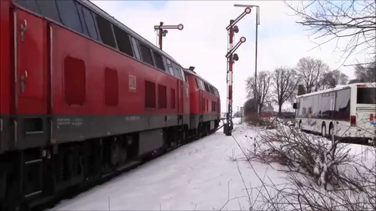 Br 218 456 und 491 am IC 2012 in Bad Grönenbach
