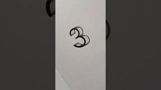 EASY 3D DRAWING NUMBERS - TRICK ART
