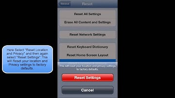 HOW TO RESET LOCATION AND PRIVACY SETTINGS IN IOS 6 (IPHONE 5 IPOD TOUCH 5)