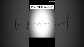 POV:”Math is Easy🤓”