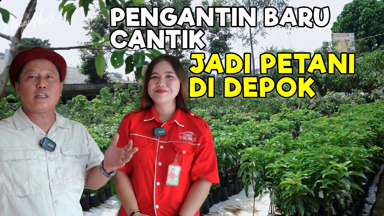PENGANTIN BARU CANTIK JADI PETANI DI DEPOK