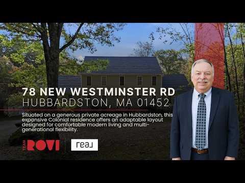 78 New Westminster Rd, Hubbardston, MA home video tour