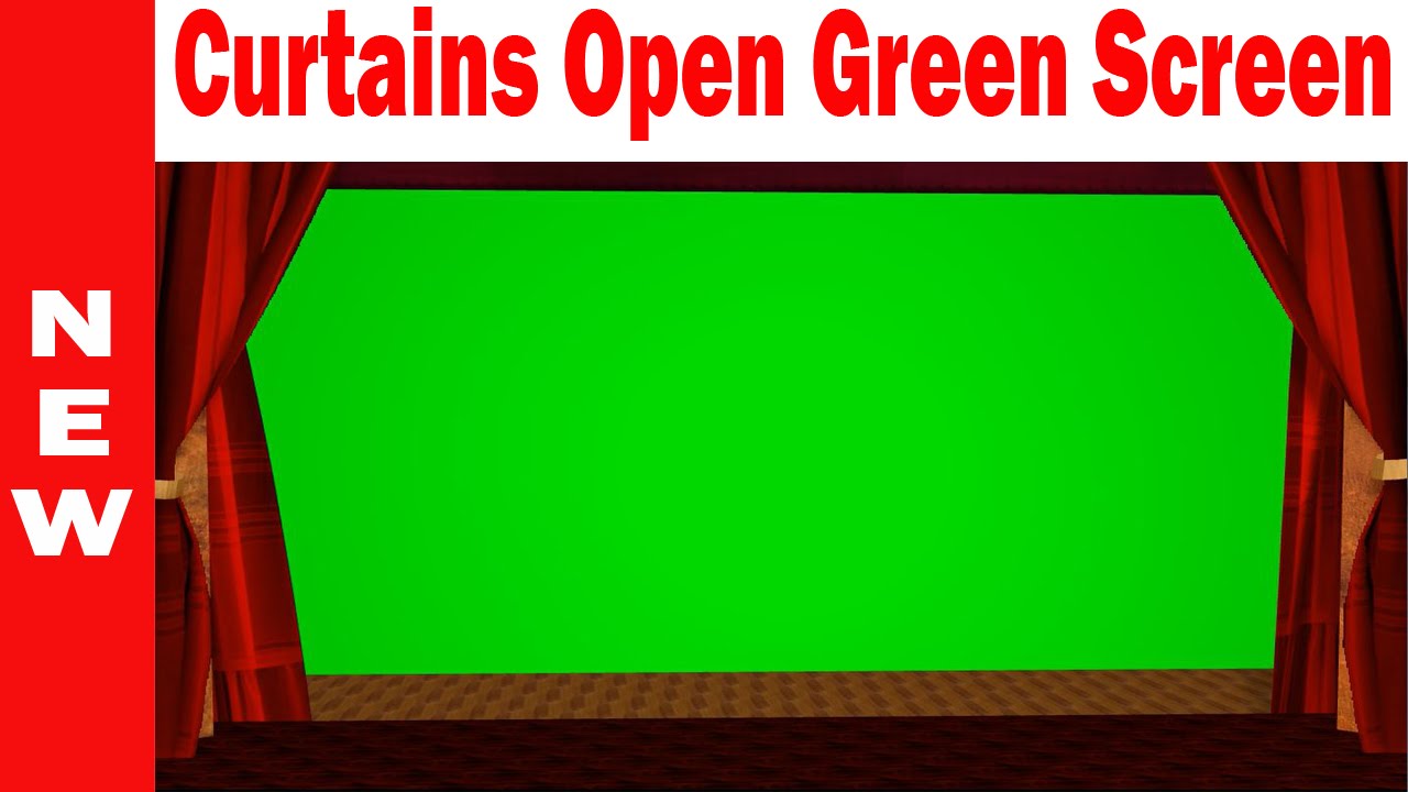 Curtains Open Green Screen | HD Footage