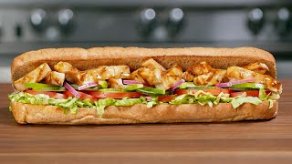 Subway sweet onion chicken teriyaki sandwich recipe at home || easy tasty sandwich ||