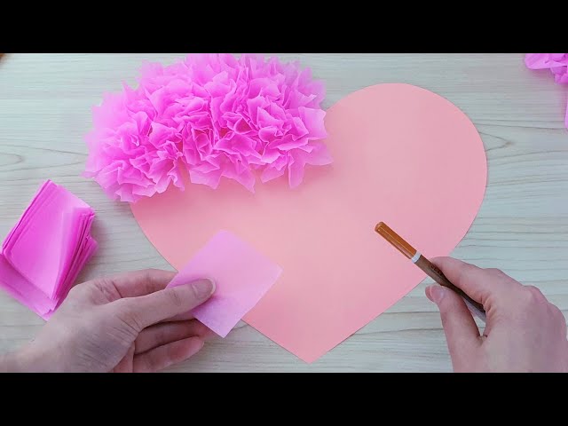 Show a little love with this easy tissue paper heart - Chicago Parent