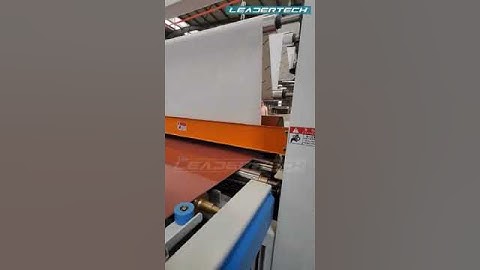 MDF board laminate with 0.5mm PVC film by CLM.1300.P | Laminating Line