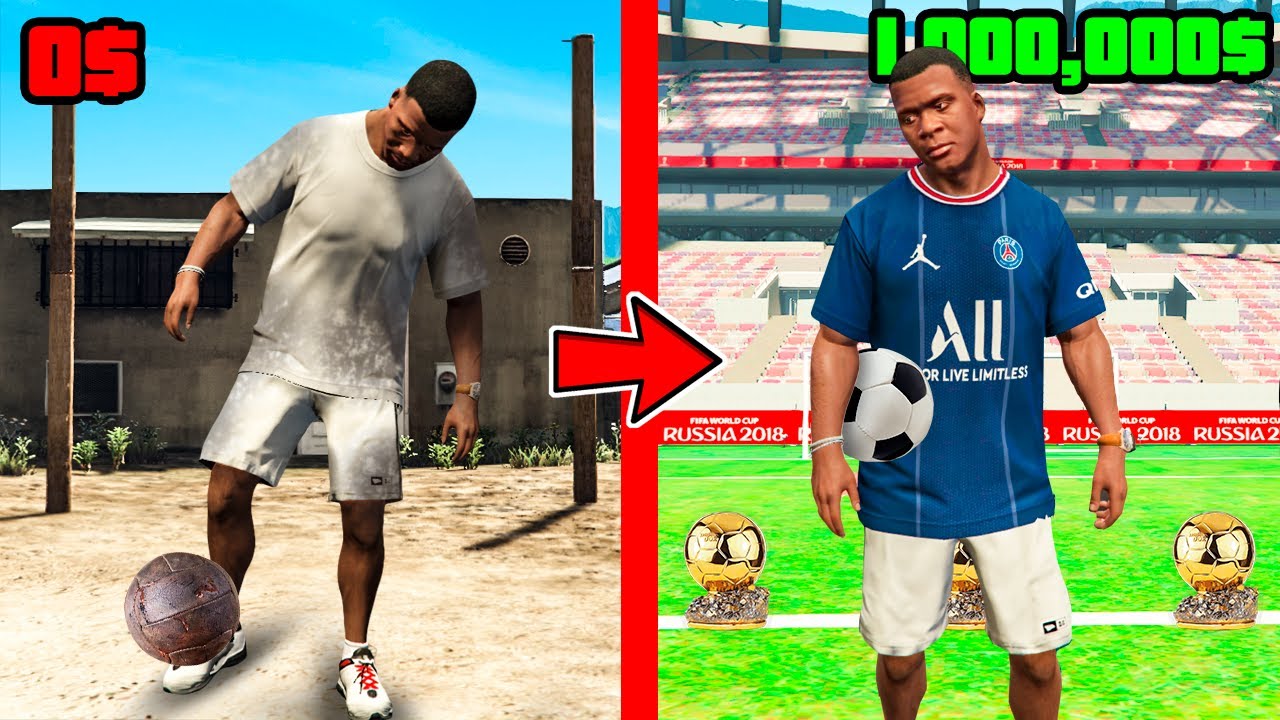 PASO de FUTBOLISTA POBRE a MILLONARIO en GTA 5!