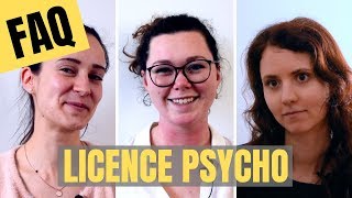 QUESTIONS LES   POSÉES SUR LA LICENCE DE PSYCHOLOGIE