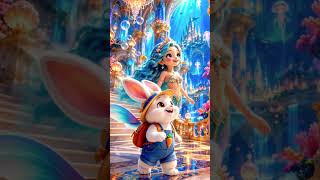 Winnie’s Magical Mermaid Adventure 🐰🧜‍♀️✨ | Underwater Kingdom. #kidsshorts #animation