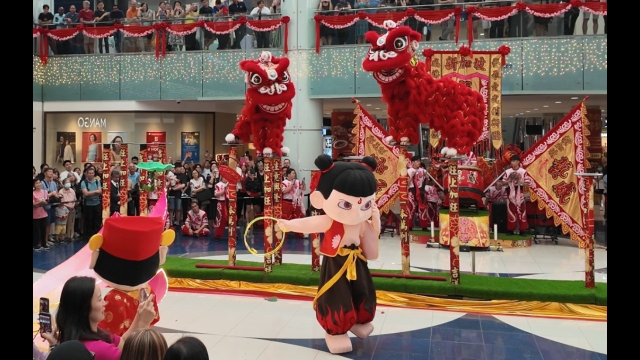 [4K] World Champion Yiwei Lion Dance, War Drums & Dragon Dance | 24 Feb 2026 | Marina Square