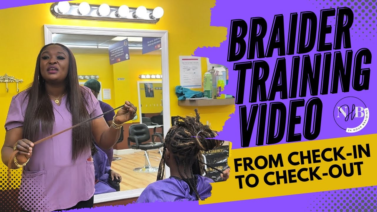 Обучающее видео по плетению кос | Как ухаживать за клиентами в Nadine Hair Braiding