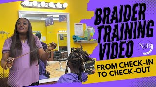Braider Training Video | How to Care for clients at Nadine Hair Braiding