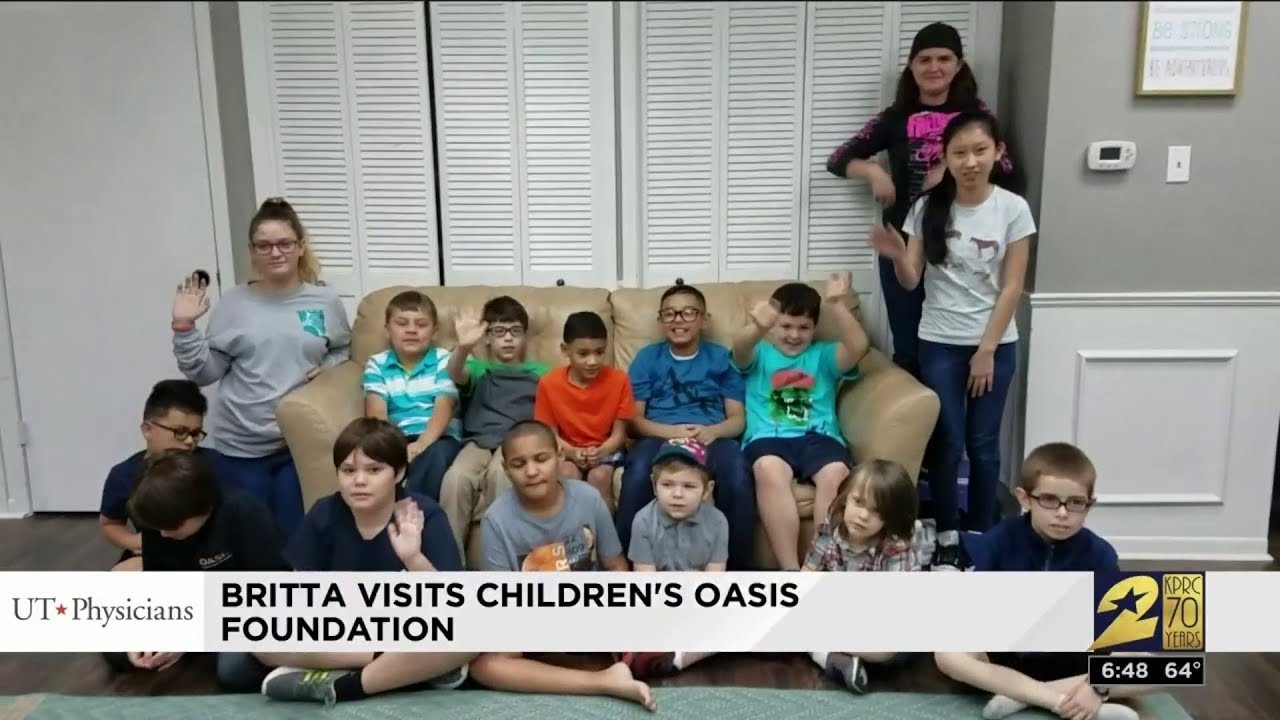 Britta visits Children's Oasis Foundation